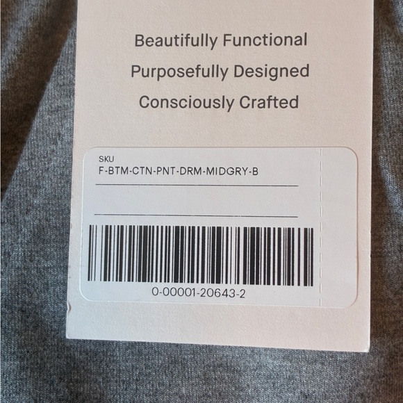 Everlane The Dream Pant Organic Cotton Blend Pull On Grey Size XL - Picture 12 of 15
